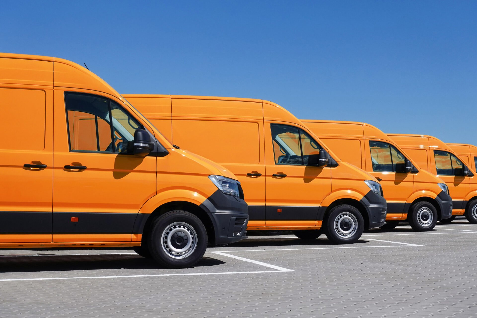 Yellow Delivery Vans