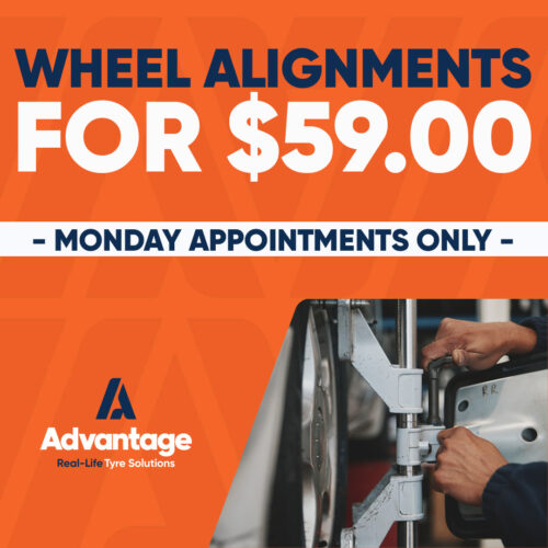 59.00 Wheel Alignment Mondays! Advantage
