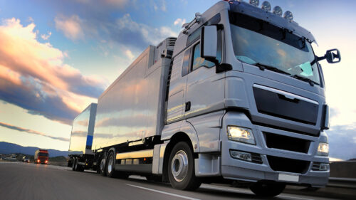 Heavy Truck On Road