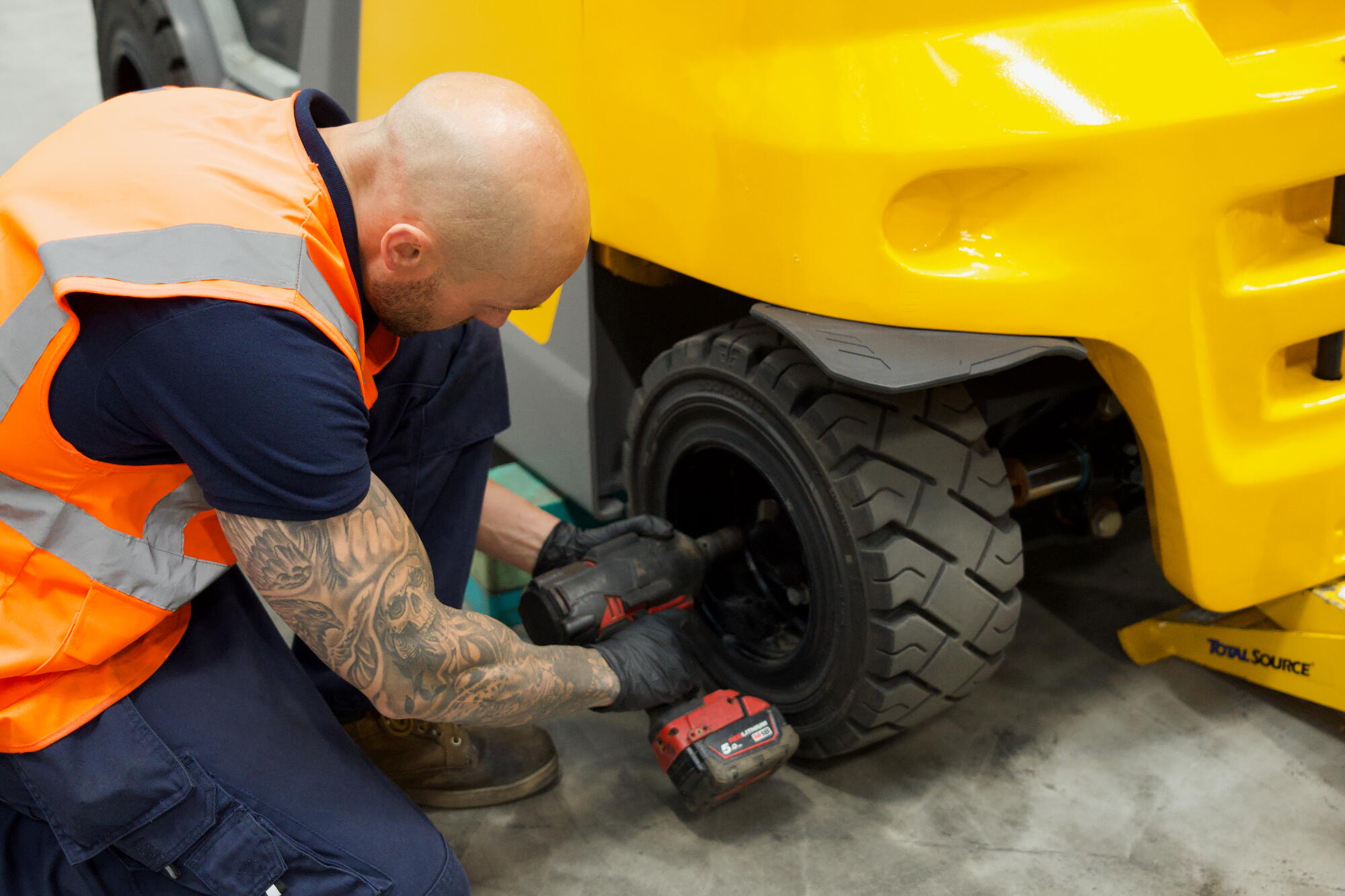 On Site Servicing Forklift